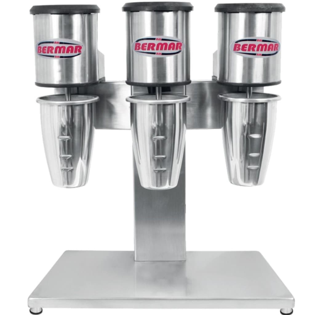 Batedor de Milk Shake Profissional Triplo BM 75 Bermar 220V em aço inoxidável