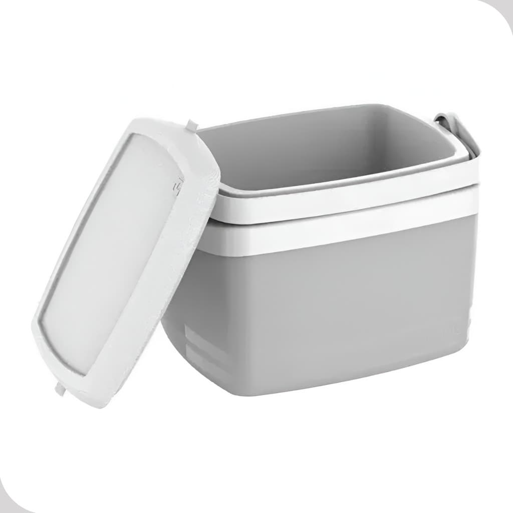 Caixa Termica Cooler Bebidas 5L Cinza Pequena Soprano