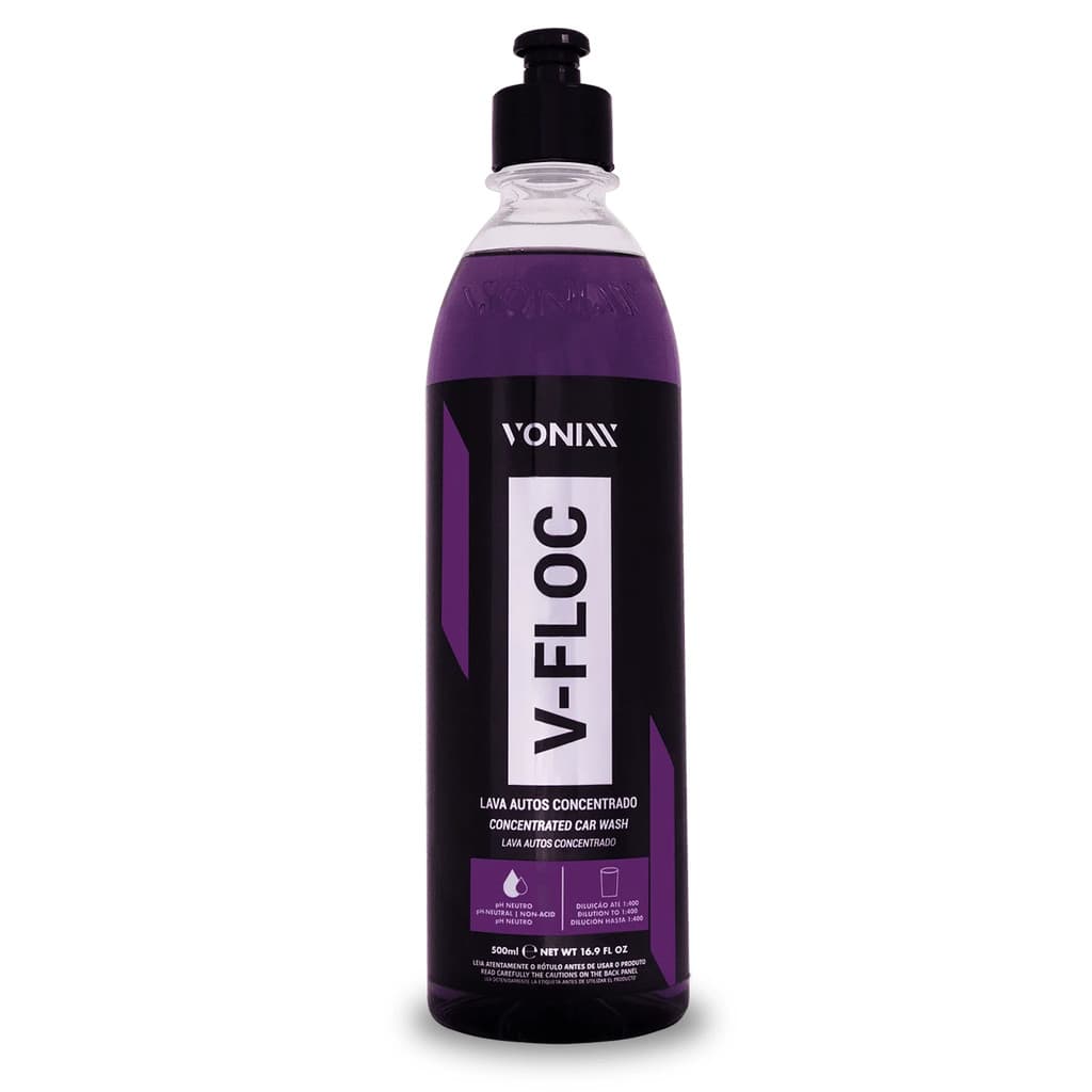 Shampoo Automotivo Neutro Concentrado V-floc 500ml Vonixx | produtos para limpeza veicular, Vintex car carro , automóvel