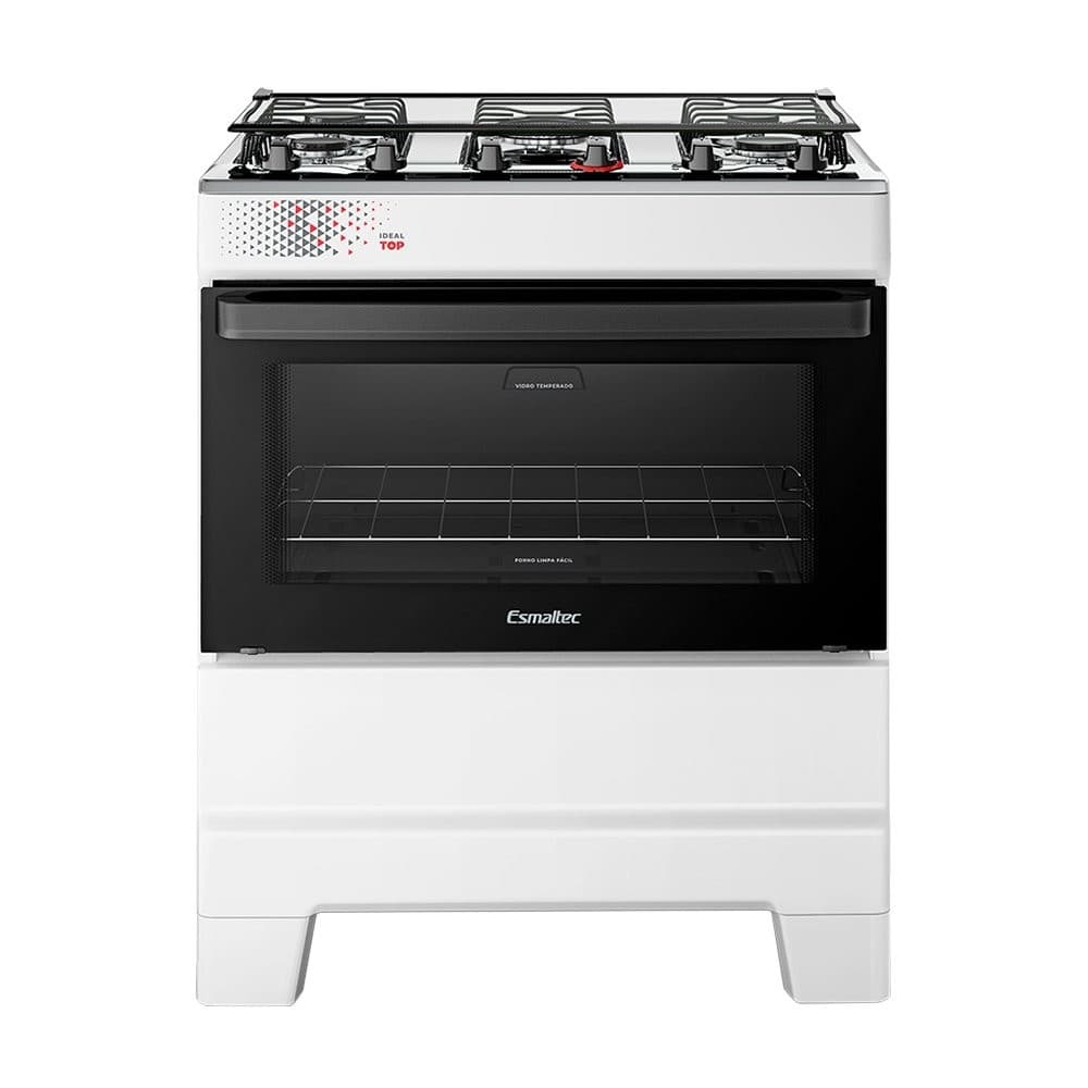 Fogão de Mesa Esmaltec 5 Bocas T5IAB Ideal Top - 5122 Acendimento Automático, Branco, Bivolt