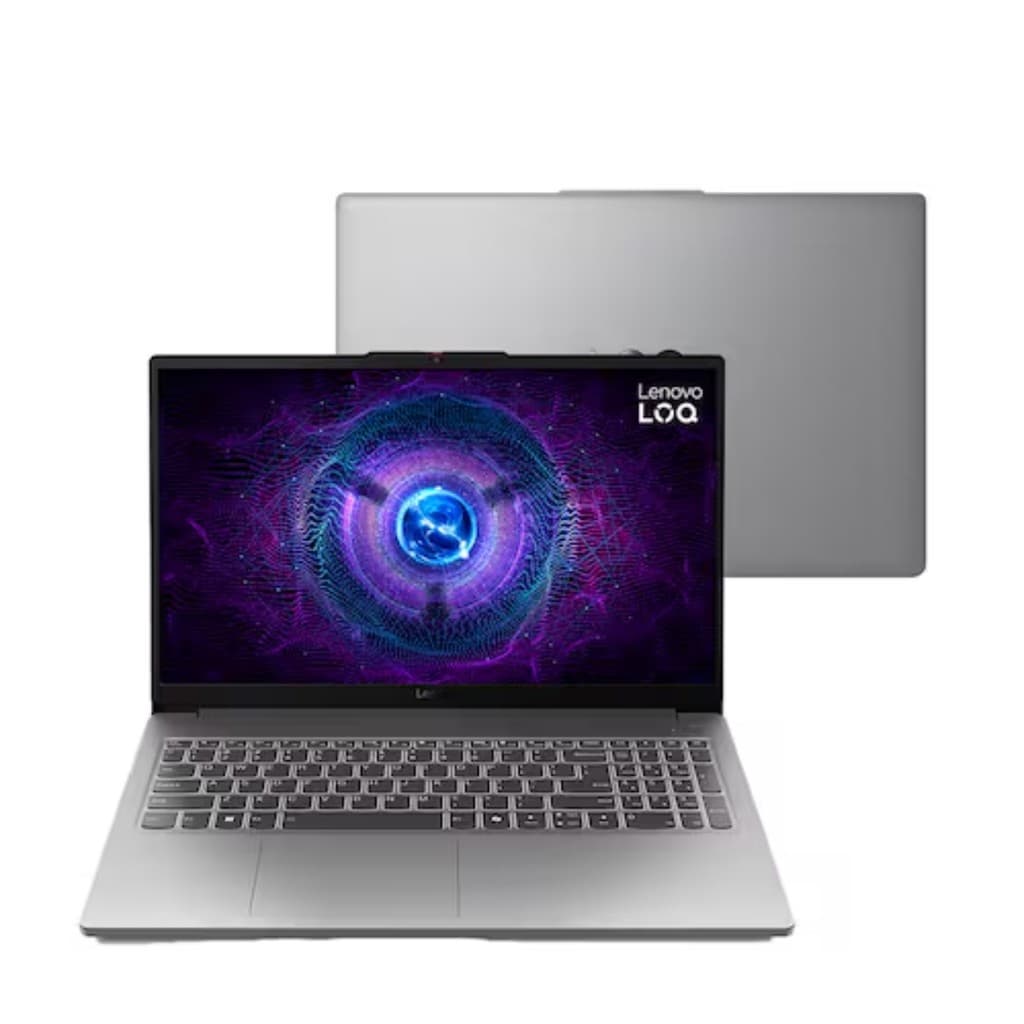 Notebook Gamer Lenovo LOQ-e i5 12ª 16GB 512GB SSD RTX 3050 6GB Tela 15.6” 144Hz Full HD Windows 11