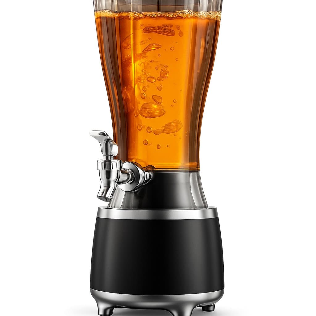Qiu - Torre De Chopp Chopeira 2.5L Com Caixa De Som Bluetooth Dispenser Bebidas Com Tubo de Gelo.