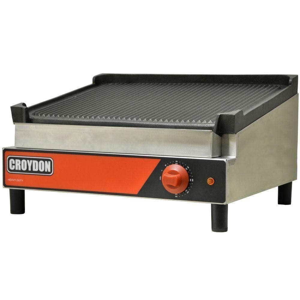 Char broiler elétrico 48x38cm CBE5 Croydon 220v, aço inoxidável, controle vermelho