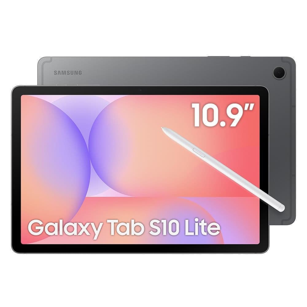 Tablet Samsung Galaxy Tab S10 Lite 10.9'' cinza com caneta S Pen branca