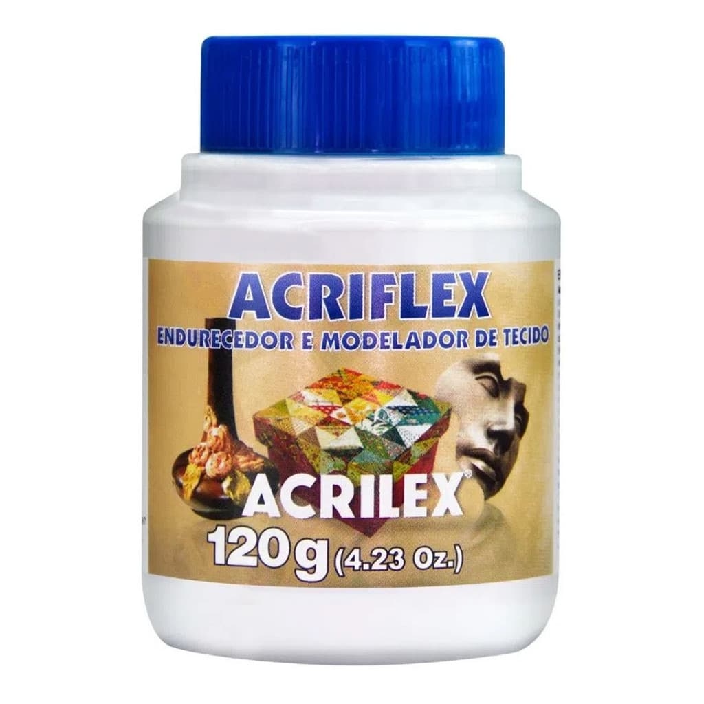 Endurecedor E Modelador De Tecido Acrilex 120g | Ideal para Artesanato MDF, Madeira, Tela