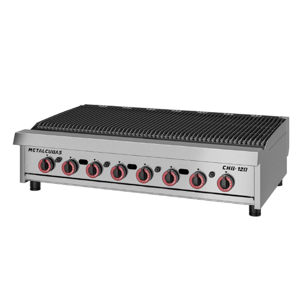 Char Broiler Chapa Grill Premium 120cm Profissional Aço Inox a Gás Chb-120 g2 - Metalcubas