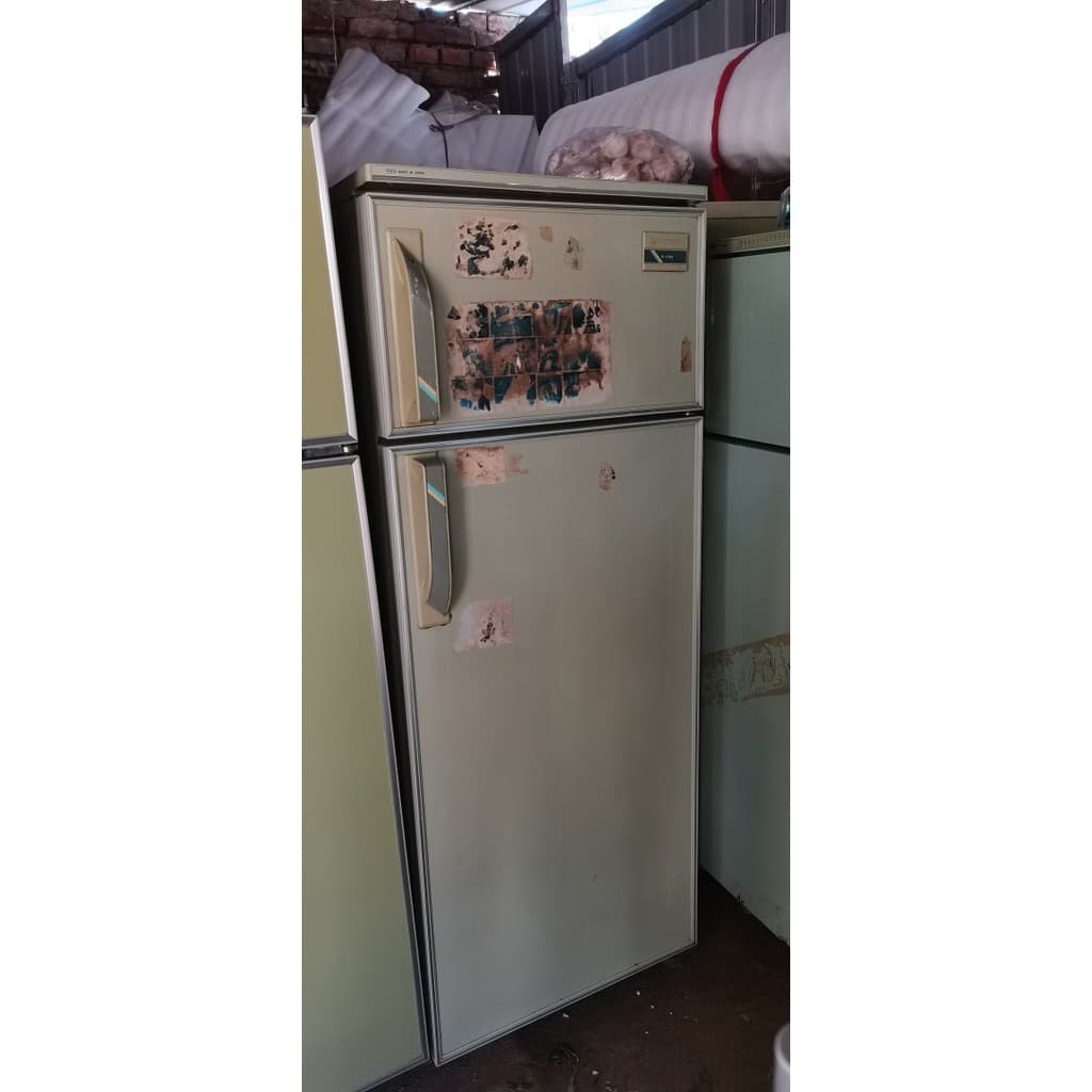 Retro verde geladeira de couro verde 80s objetos antigos nostálgico clássico coleção filme TV janela adereços