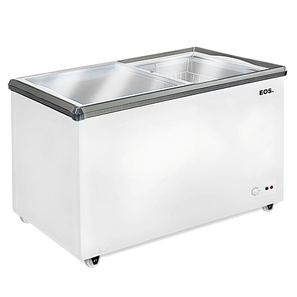 Freezer Expositor Horizontal Dupla Ação 320 Litros Eco Gelo Tampa de Vidro Eeh400xx 127v - Eos
