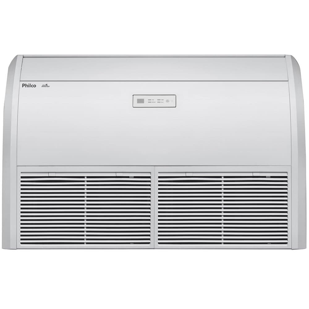 Ar-condicionado Split Philco 36000 BTUs Inverter Ar Frio modelo PAC36000IPFM15 branco com painel digital e grades horizontais