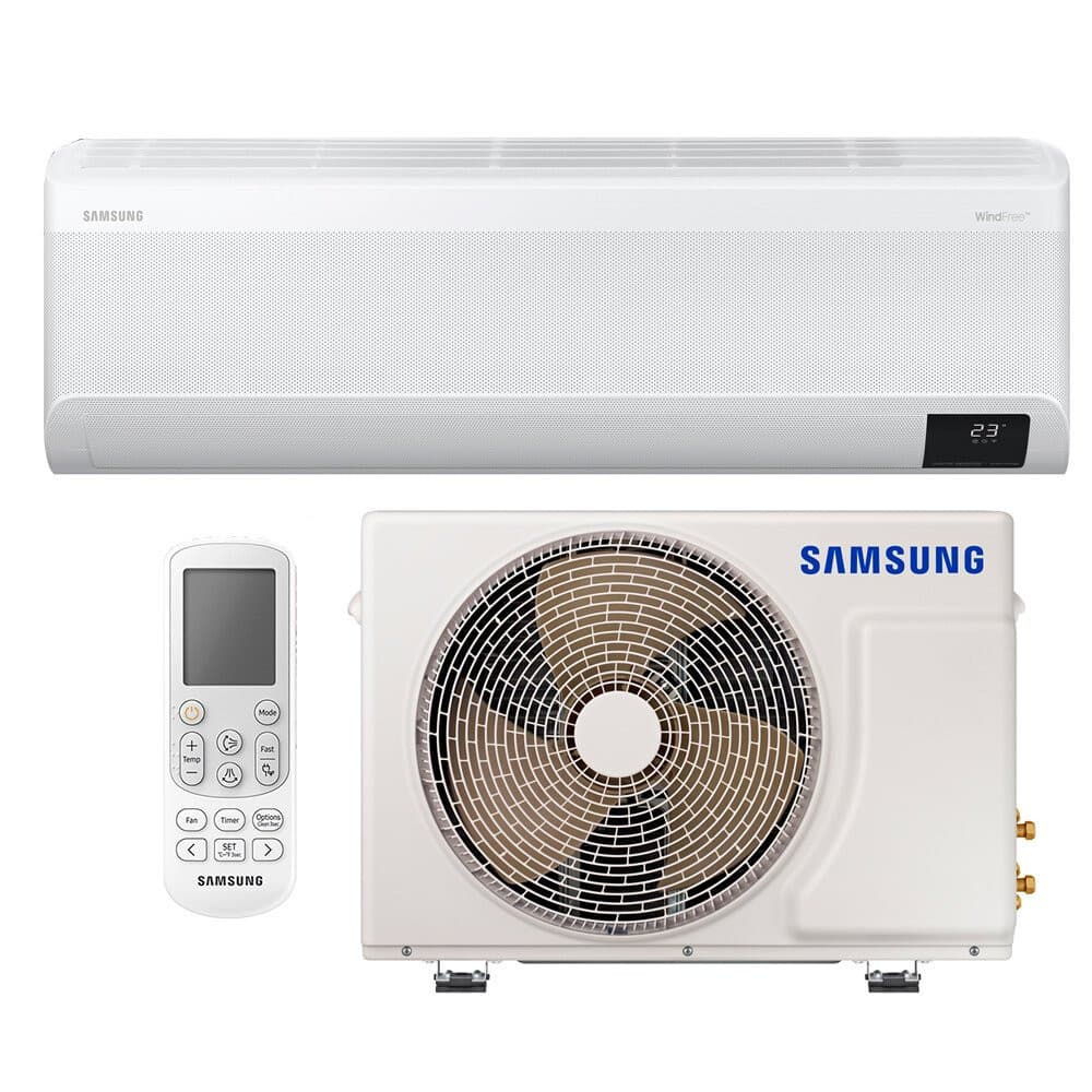 Ar-condicionado Split Samsung Inverter WindFree 18000 BTUS branco com controle remoto