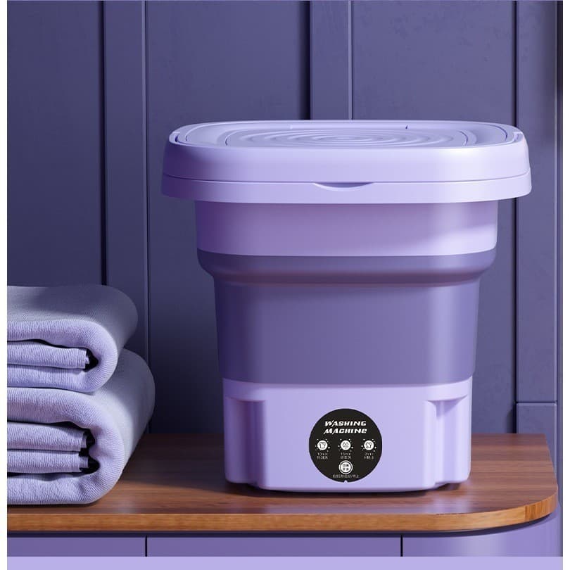 Mini máquina de lavar roupa dobrável portátil moderna máquina de lavar automática roupa interior de viagem MaxiLoja