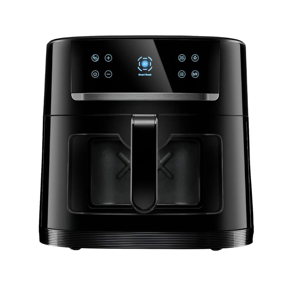 Fritadeira Air Fryer Fischer Smart 8L Preta Digital 220V, controles digitais, fundo branco