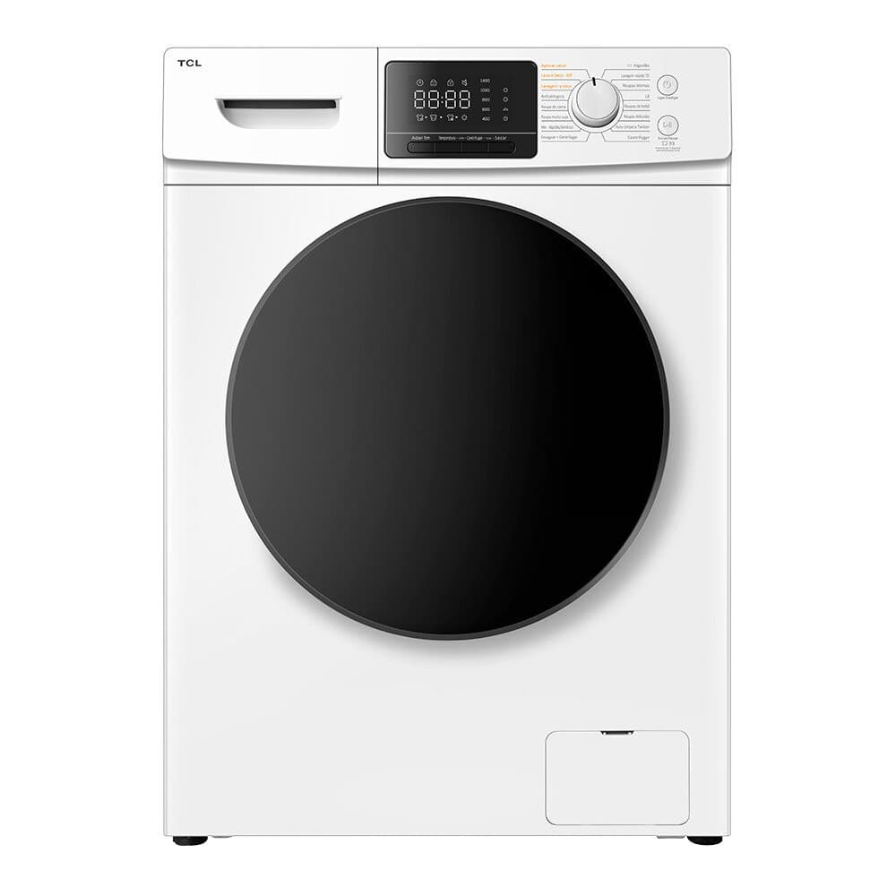 Lavadora e secadora TCL C311WDW 11kg frontal branca com display digital
