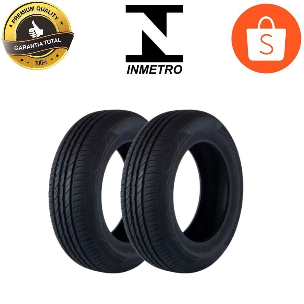 Kit 2 Pneus Aro 14 185/60 R14 Remold Premium com Garantia Inmetro