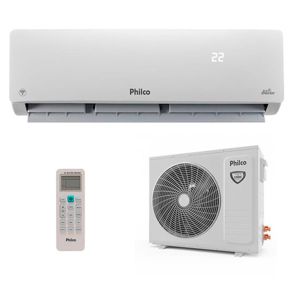Ar-condicionado Philco PAC30000IQFM15W Split Inverter Eco 30000 BTUS branco com controle remoto