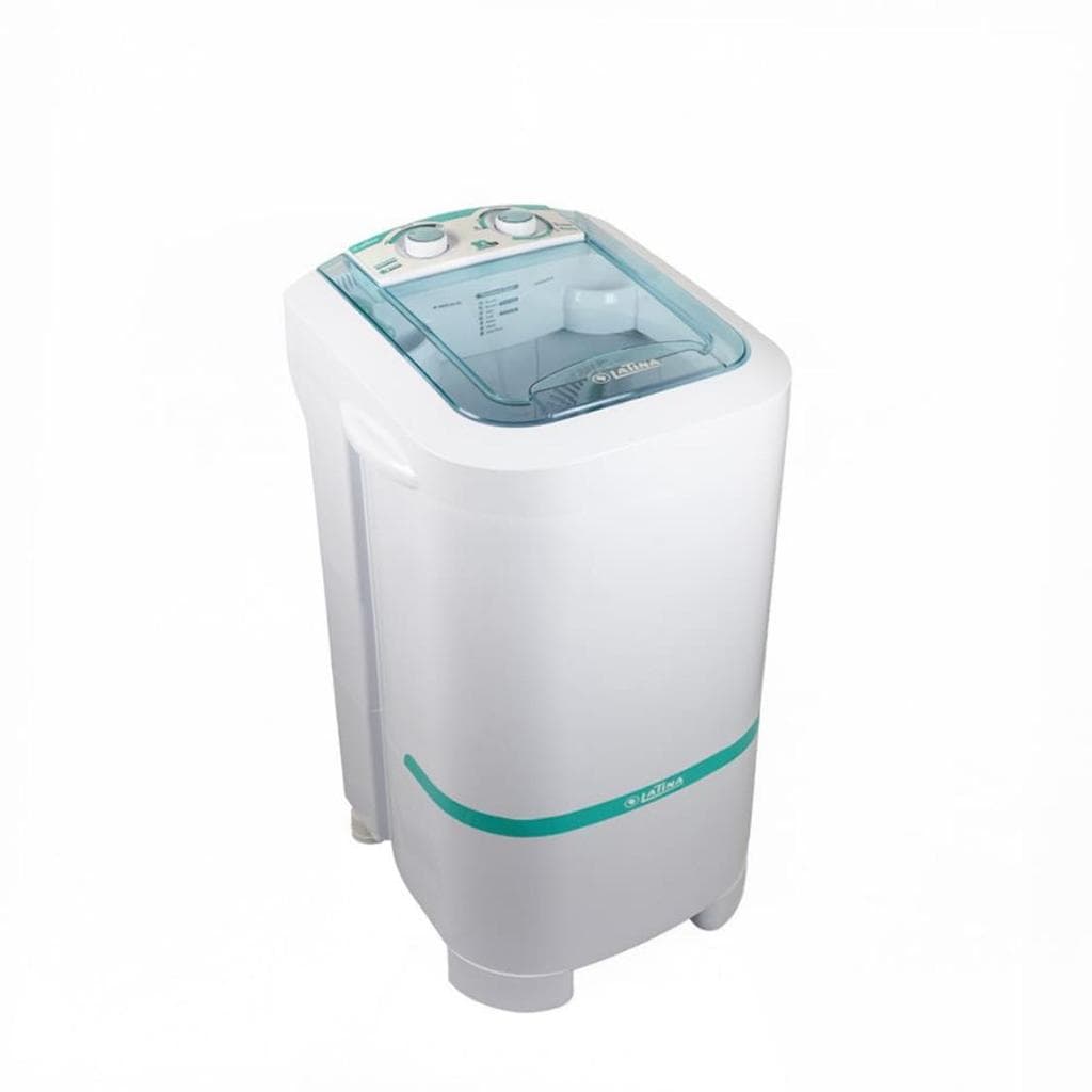 Lavadora de Roupas Latina LA553 Tanquinho 10kg Semi-Automática com Turbina WEG e 7 Programas