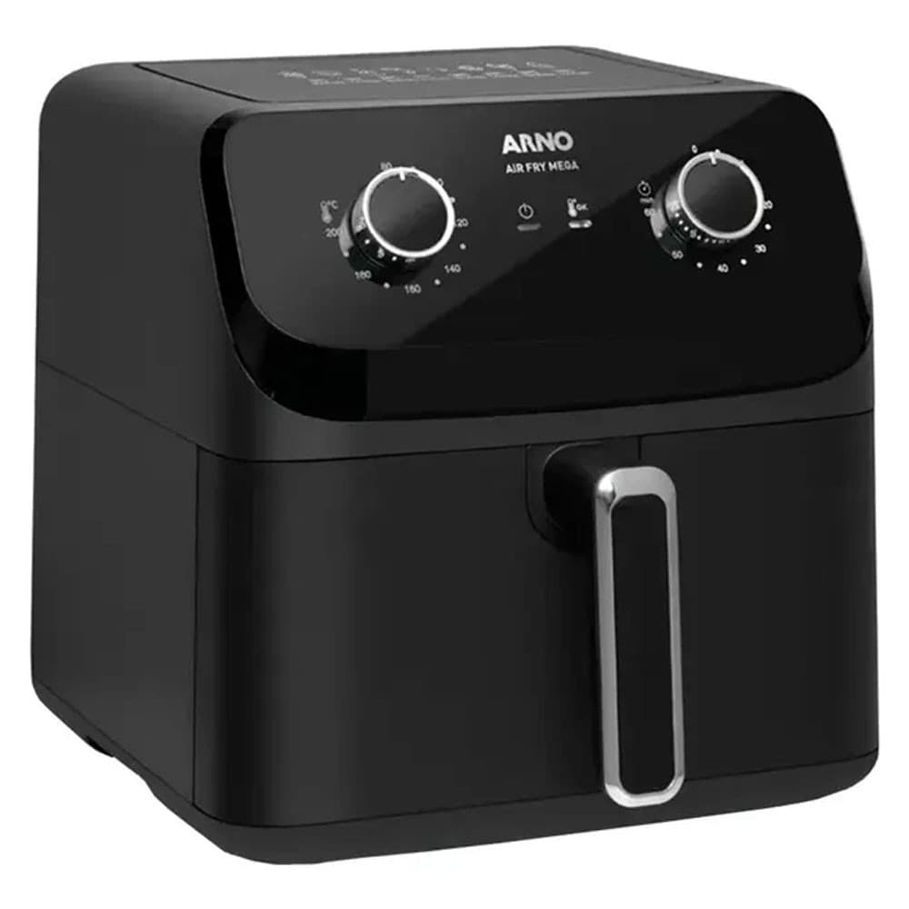 Fritadeira Elétrica Air Fryer Mega AFM7 7,5L 1700W Arno, cor preta