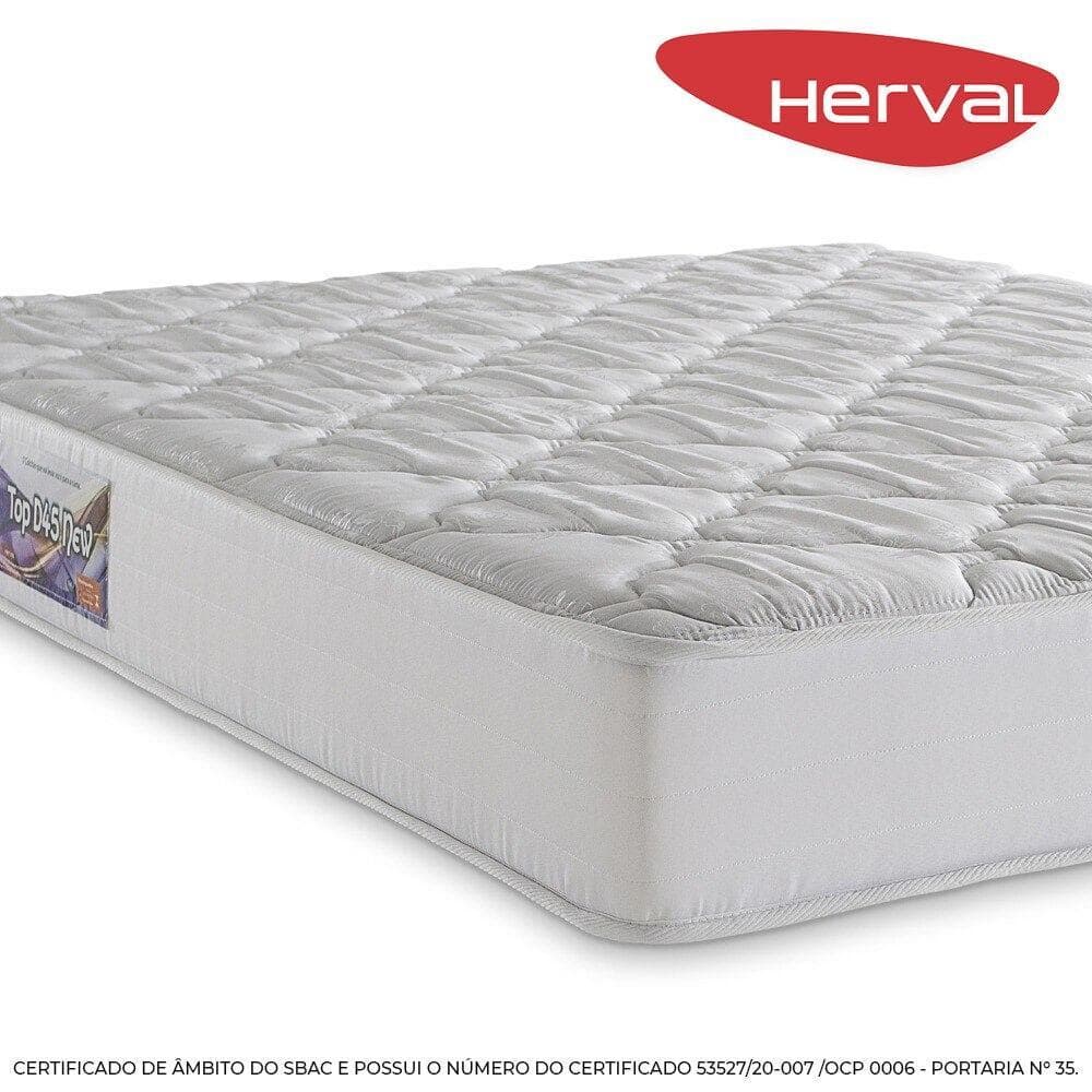 Colchão Casal Espuma D45 Herval Top D45 New, 21x138x188 cm