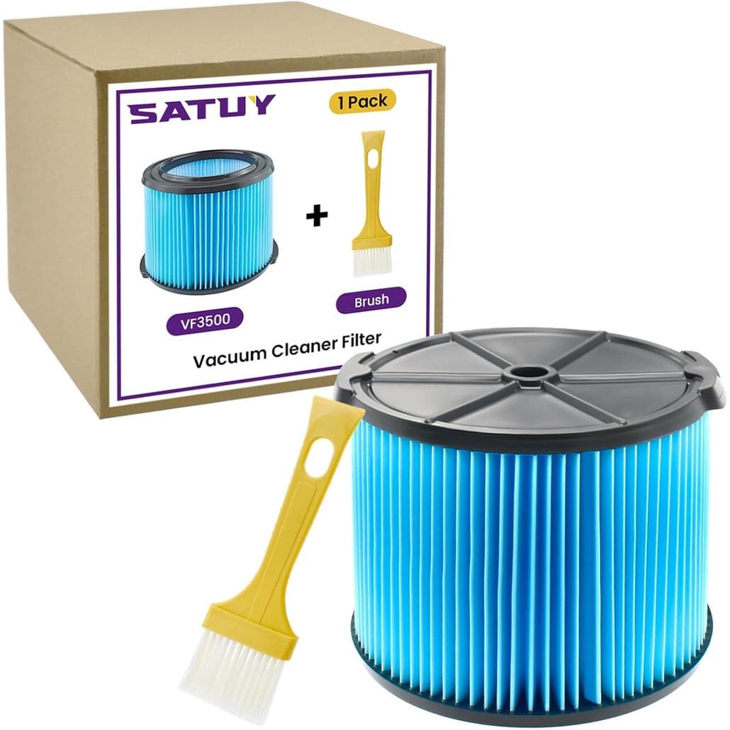 Filtro de aspirador de pó VF3500 com escova de limpeza, 1 unidade, azul e preto