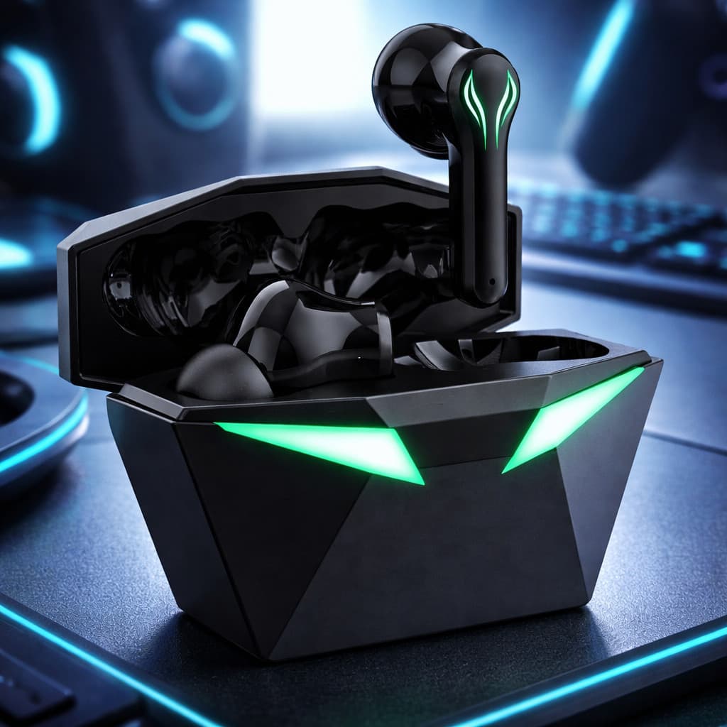 Fone Bluetooth Gamer TWS Sem Fio 50ms Latência Modo Mono/Binaural L/R Botão Touch Microfone Limpo IT-BLUE LE-2406