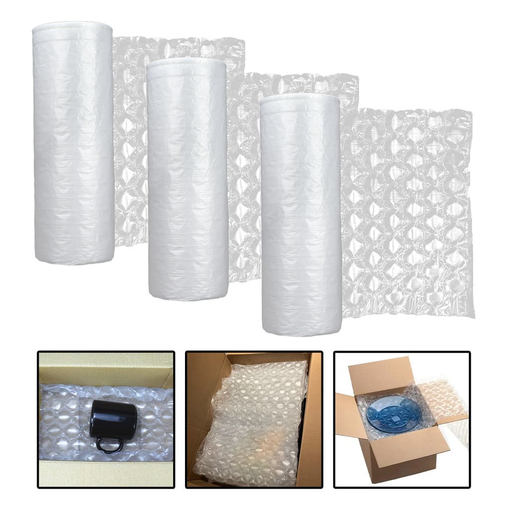 Kit 3 Bobinas Filme Manta de Ar Colmeia 40cm x 300m Proteção Antimpacto Nimor