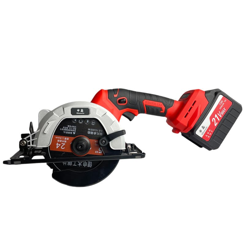 SENGXIN 21V Serra Circular Elétrica Manual De Metal DIY Íon De Lítio Deslizante Sem Fio Com Uma Mão
