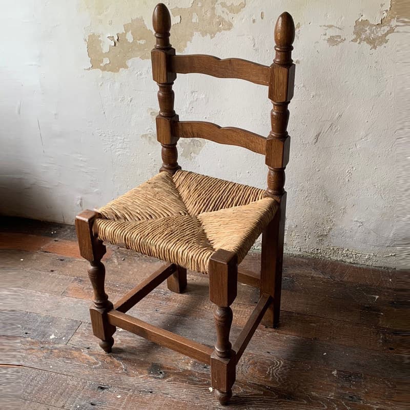 Retro madeira maciça rattan cadeira quadro de madeira maciça artesanal rattan assento doméstico sala estar lazer cadeira