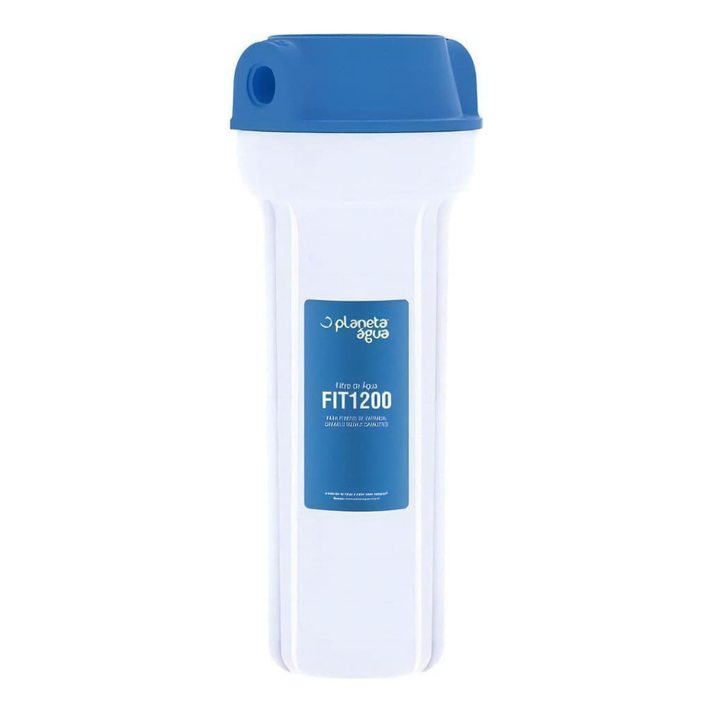 Filtro Purificador De Água Caixa D'água Cavalete Ponto de Entrada Fit 1200 Rosca 3/4" Planeta Água