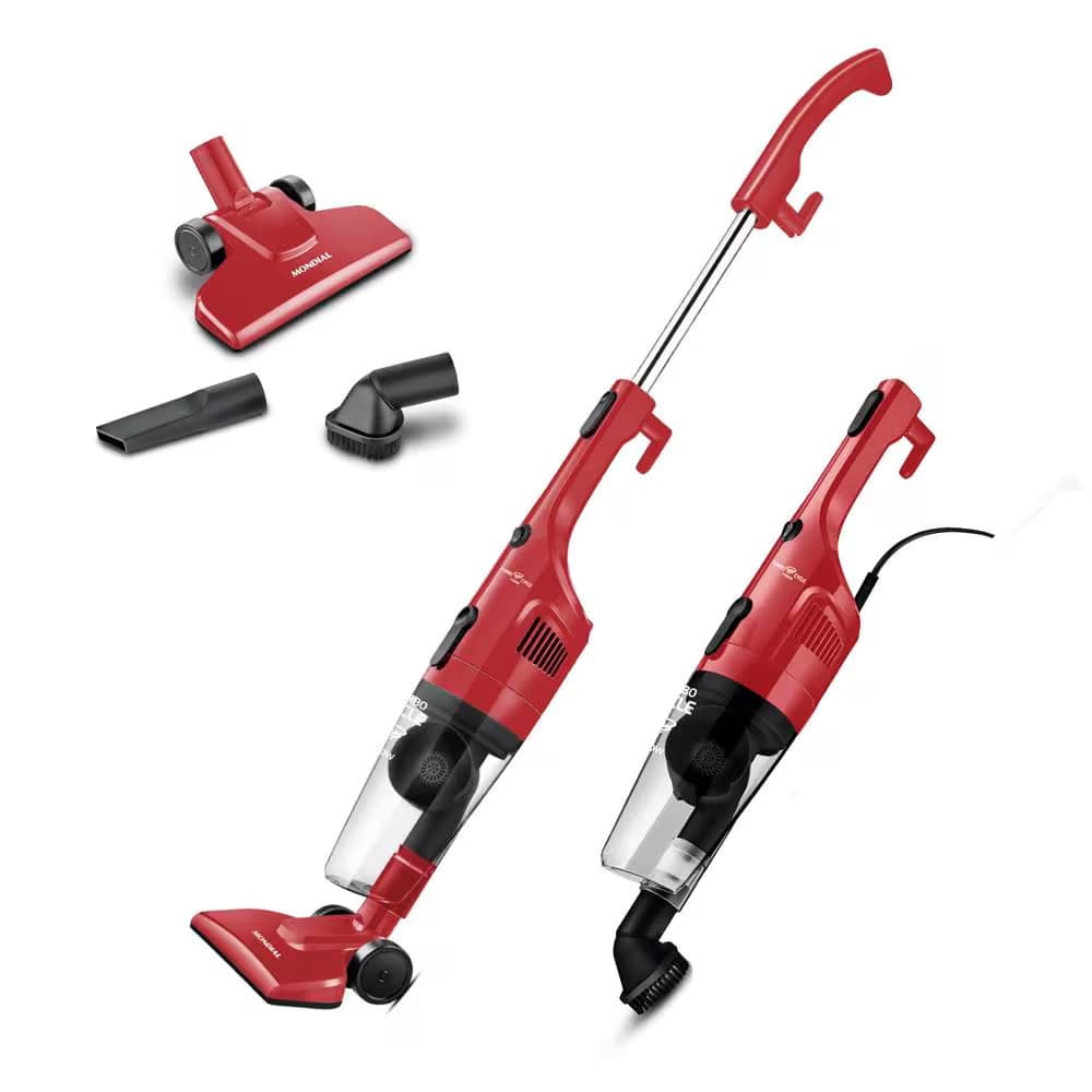 Aspirador de Pó Vertical Mondial Turbo Cycle AP36 1100W Vermelho com Acessórios