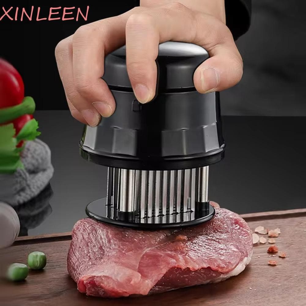 Alicate de carne preto e prata XINLEEN com 56 lâminas e cabo antiderrapante