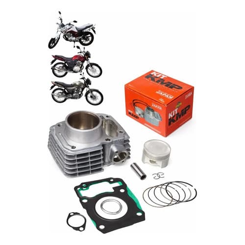 Kit Kmp Com Cilindro Pistão Anel E Junta Kit-a Cg 150