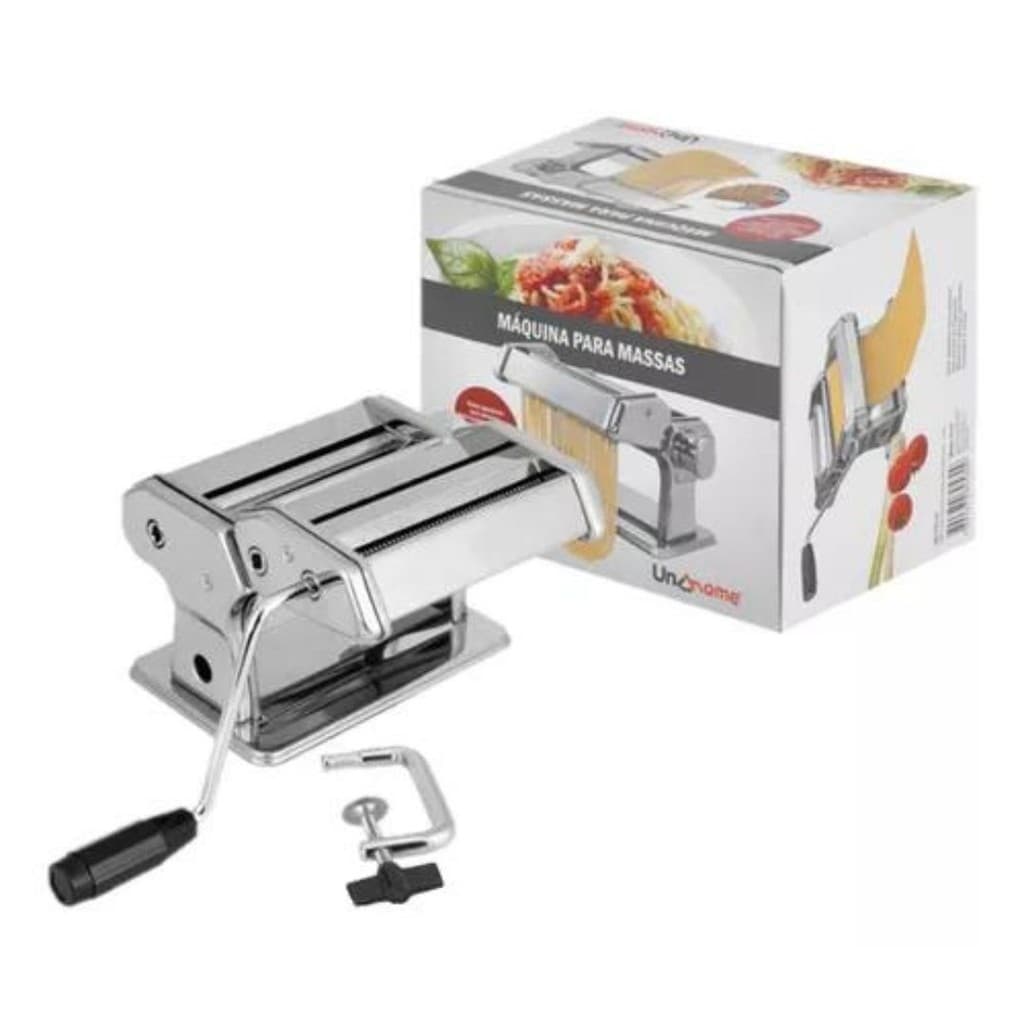 Maquina de Fazer Massas Frescas em Casa ou Restaurante  Design Prateado