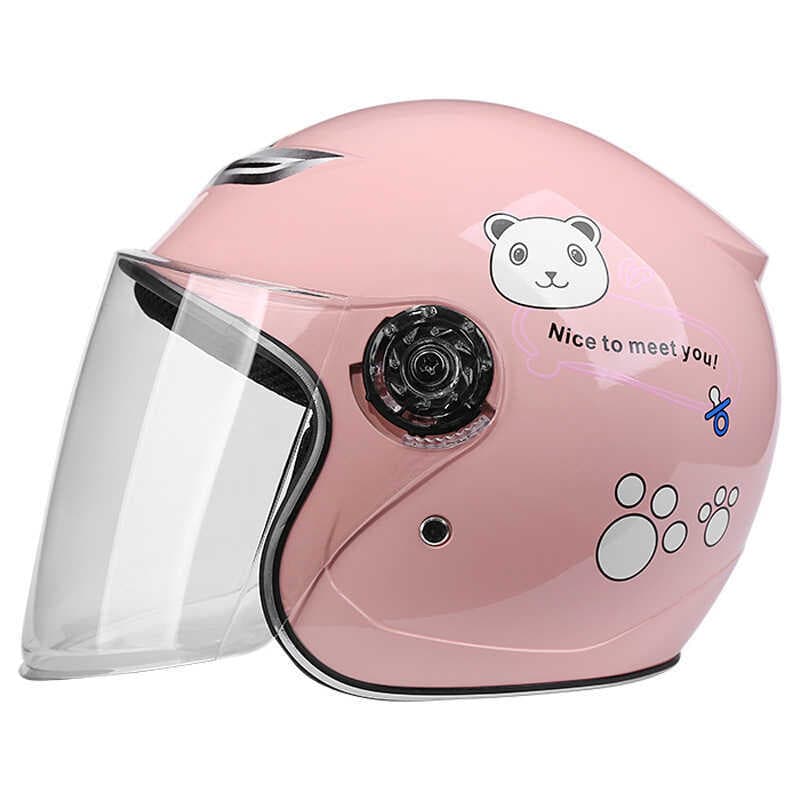 Capacete de motocicleta Capacete de veículo elétrico Capacete de segurança unissex meio capacete infantil 523 xxydm
