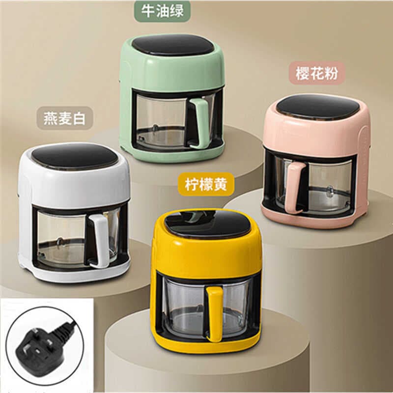 Exportação de comércio exterior padrão britânico novo estilo vidro Visual doméstico 4.5L fritadeira de ar inteligente má