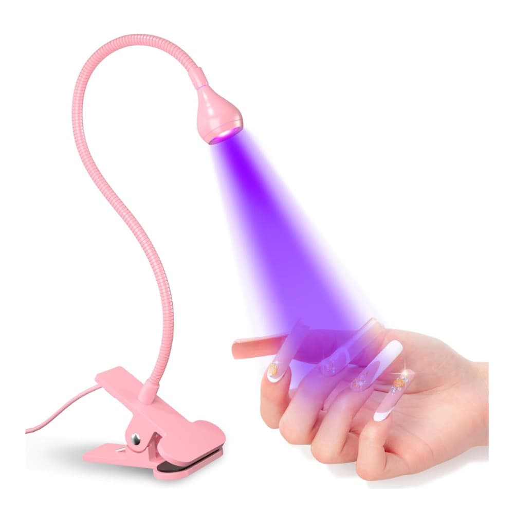 Mini Luminária Clip De Mesa com LED Ultravioleta Secagem Esmalte e Primers Rohs MJD-8