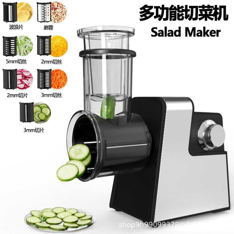 Cortador de legumes elétrico doméstico automático Multi-função ralador de corte moagem onda fatia cozinha ferramenta úti