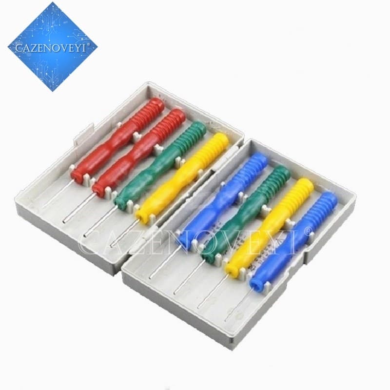 Kit de chaves de fenda antiaderentes de aço inoxidável multicoloridas em estojo
