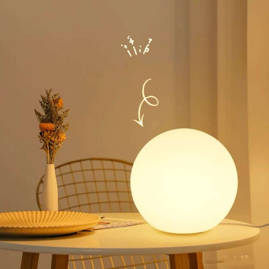  Luminária de Mesa de Cabeceira LED Recarregável com Controle Remoto, Presente Estilo INS, Luminária de Atmosfera Quente