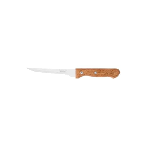 Faca para desossar com lâmina de aço inox e cabo de madeira natural, 5 polegadas