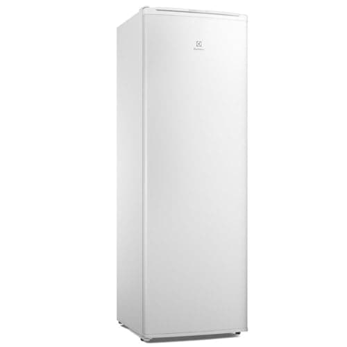Freezer vertical Electrolux 234L branco com porta em aço inoxidável
