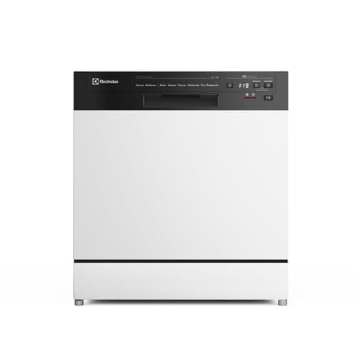 Lava-louça Electrolux LB08E 8 Serviços, branco com controles digitais, fundo branco