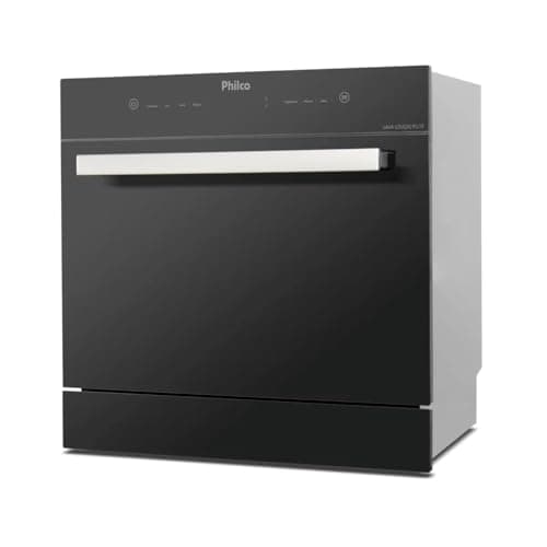 Lava-louças Philco PLL10 127V preto e cinza com alça prateada