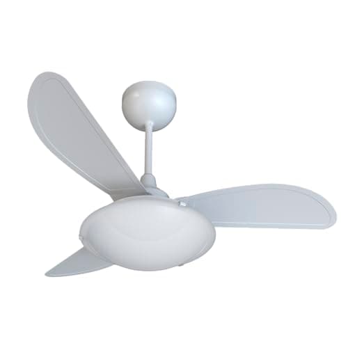 Ventilador de teto branco com três pás modelo 14220, Bivolt