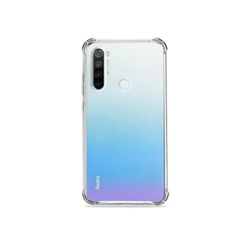 Capa transparente para Xiaomi Redmi Note 8 com gradiente azul-roxo