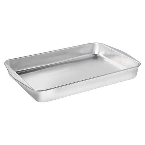 Assadeira Retangular Funda Rochedo Dura+ Polida 44cm, Alumínio Resistente, Alta Durabilidade