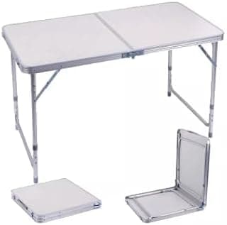 Mesa Dobravel Portatil, Escrivaninha Dobravel Maleta para Camping Cozinha Estudo（90×60×70CM）