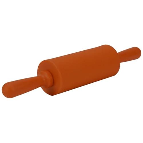 Rolo Abridor de Massa Pizza 22 cm Em Silicone Antiaderente Terracota - UDlandia