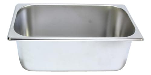 Cuba Gastronômica Gn 1/4 100 Rechaud Inox Sorveteria Açai Prateado
