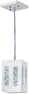 Pendente White Crystal LED 220V 6500K, LLUM Bronzearte, 35822, 10W, Branco, 19X12cm Bivolt