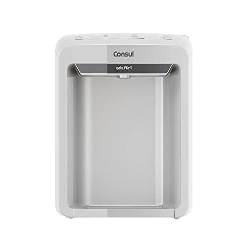 Purificador de água Consul eletrônico com refrigeração, cor branca, logo visível